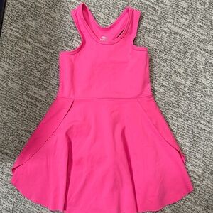Pink Sleeveless Athletic Dress with skort